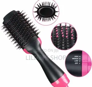 One Step Electric Hair Straightener Curler Brush