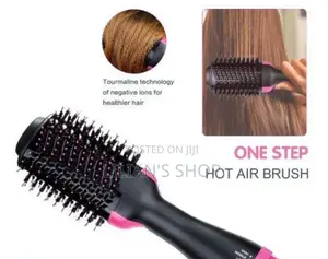 One Step Electric Hair Straightener Curler Brush