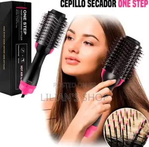 One Step Electric Hair Straightener Curler Brush
