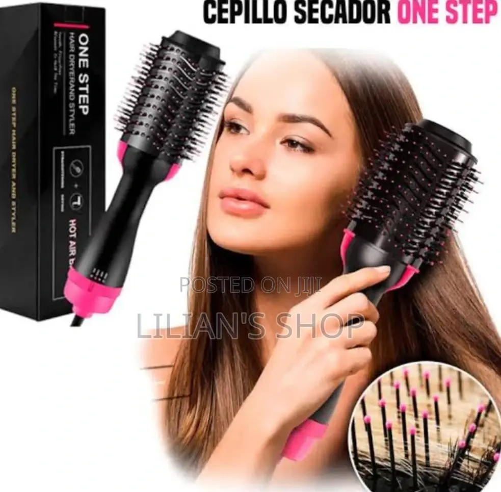 One Step Electric Hair Straightener Curler Brush