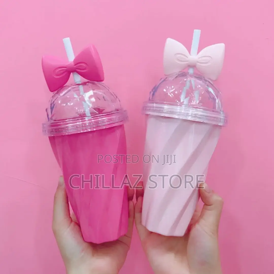 Water Bottle Plastic Straw Tambler-