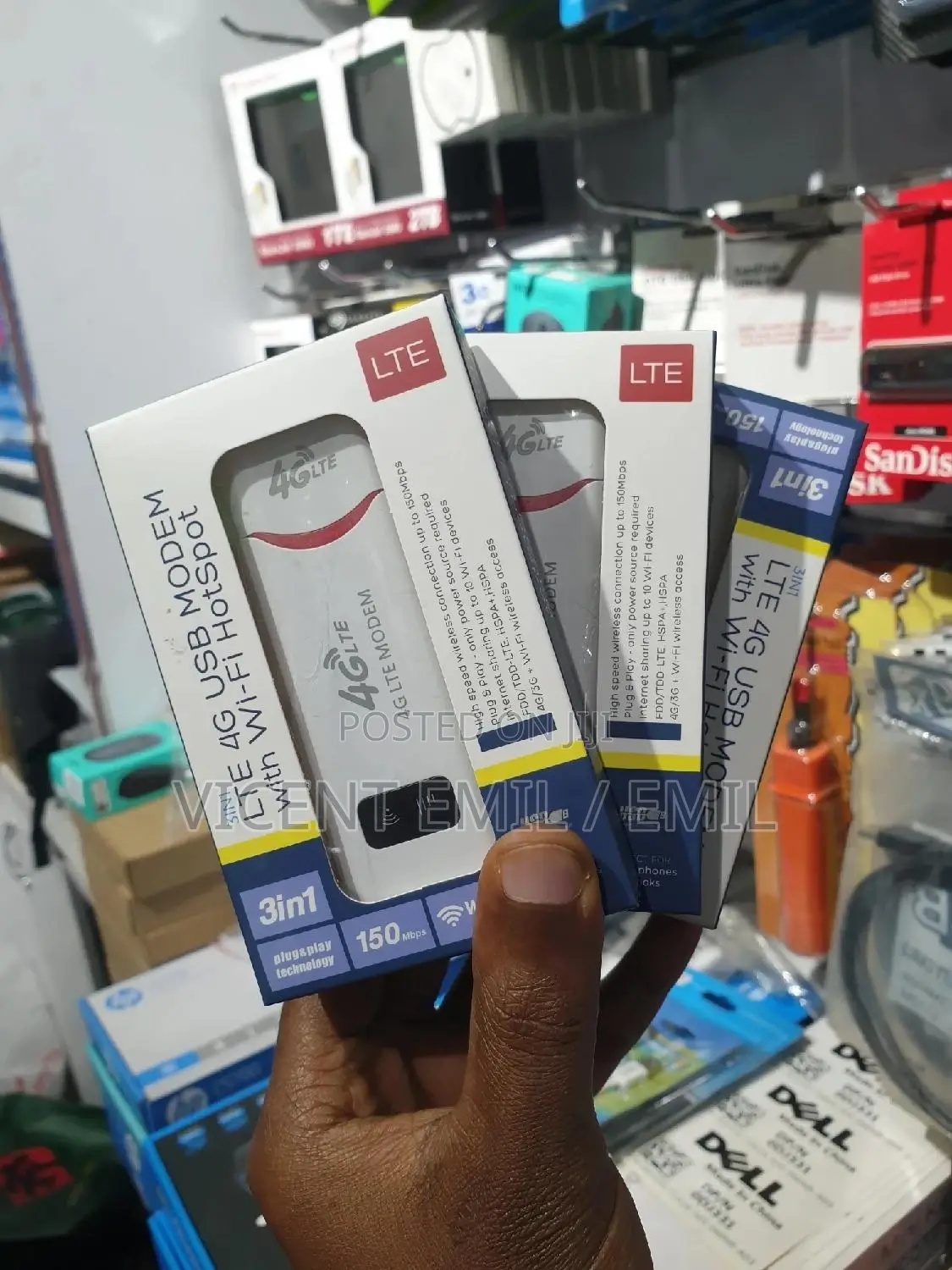 LTE 4G USB Modem With Wi-fi Hotspot 3 In 1 1