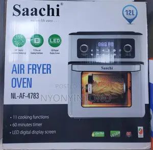 Saachi 12L Digital Air Fryer, Frys Chicken in 20min Without.
