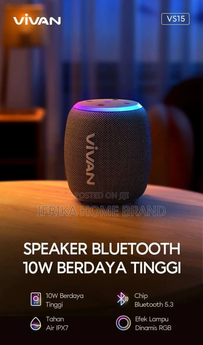 VIVAN VS15 Bluetooth Speaker Surround Sound 360° Waterproof