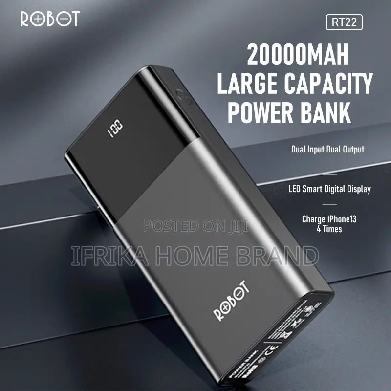 ROBOT Power Bank RT20 20000mah Powerbank Dual Input Output