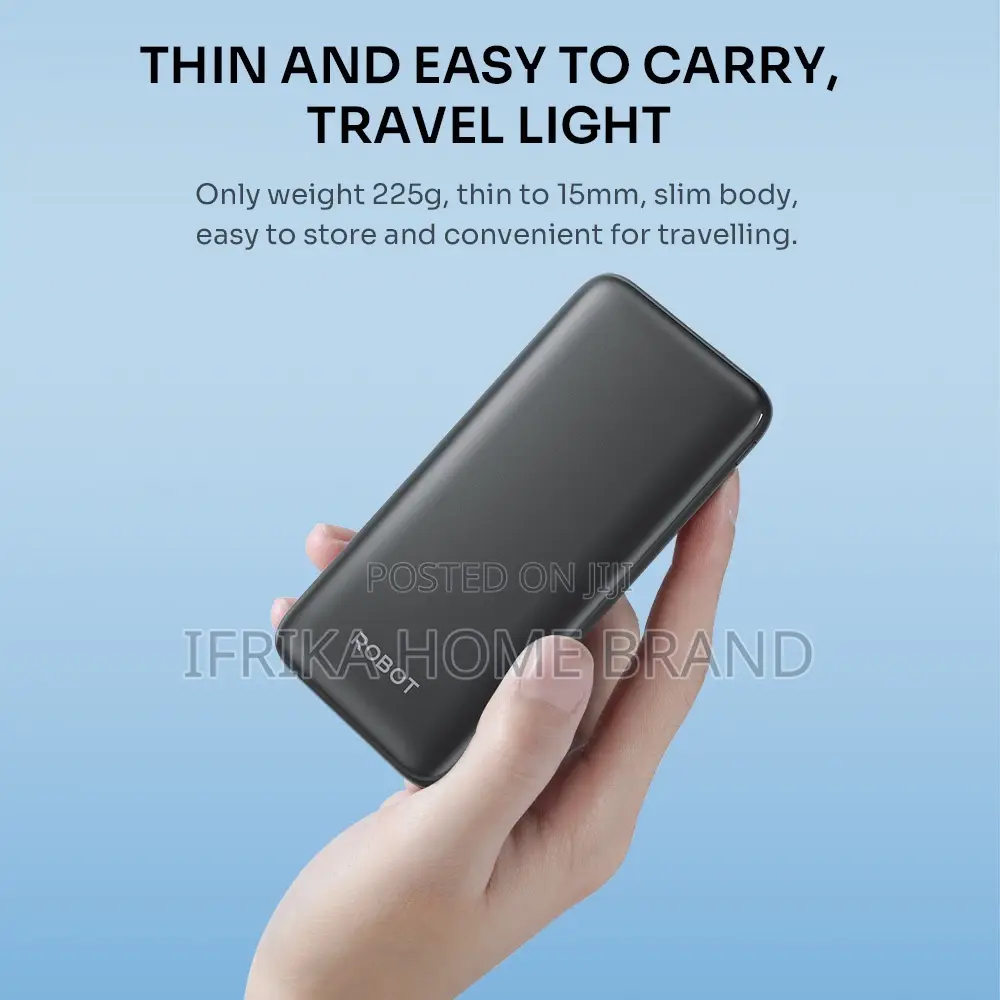 Robot 10000mah Power Bank Real 2 Capacity Output