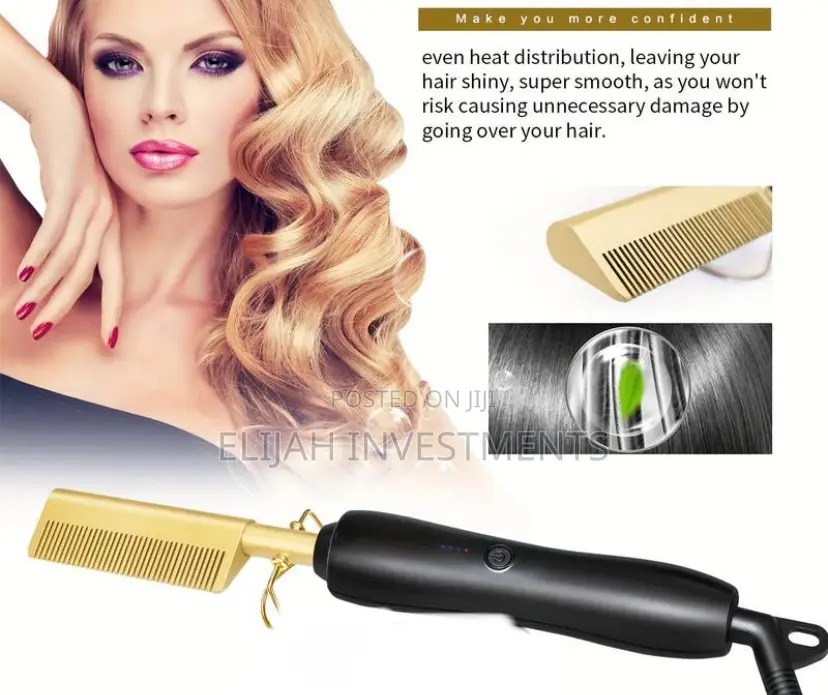 New Electric Hot Comb Hair Straightener
