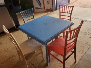 Bar and Restaurant Plastic Table and VIP Chairs