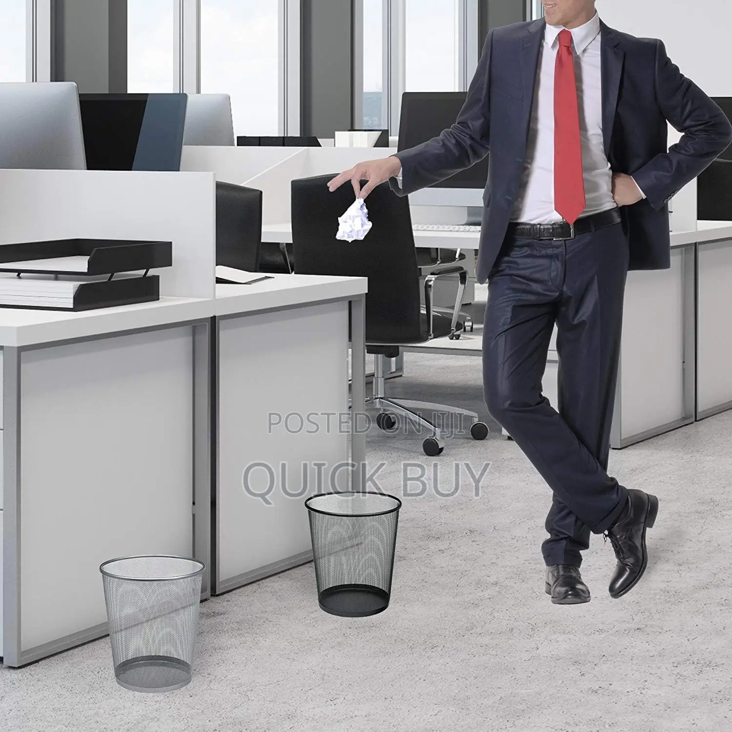 Metal Mesh Dustbin for Office, Home, Kitchen Multipurpose