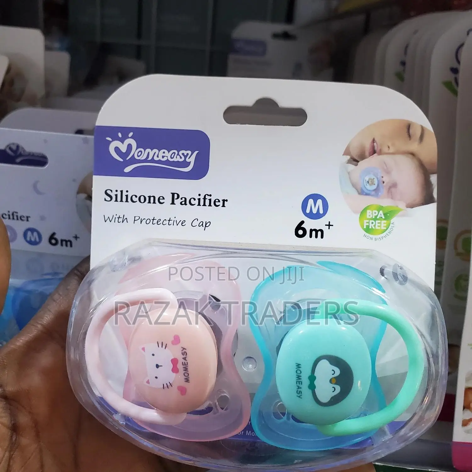 Silicone Night Pacifier With Protective Cap