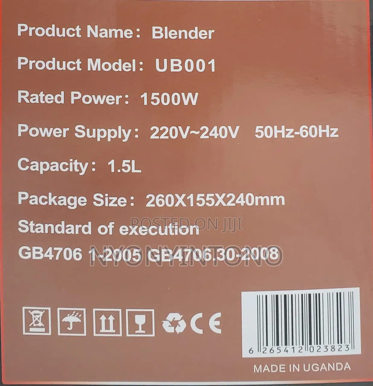 Ujia Ultra High Quality Juice Blender With Grinder.