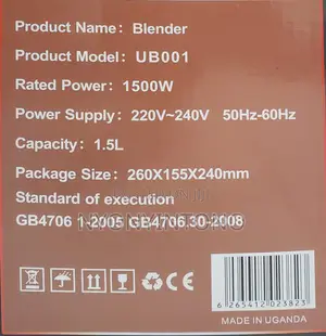 Ujia Ultra High Quality Juice Blender With Grinder.