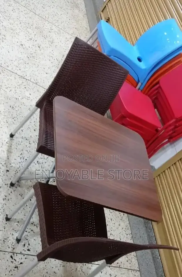 Balcony Plastic 2 Chairs and Table