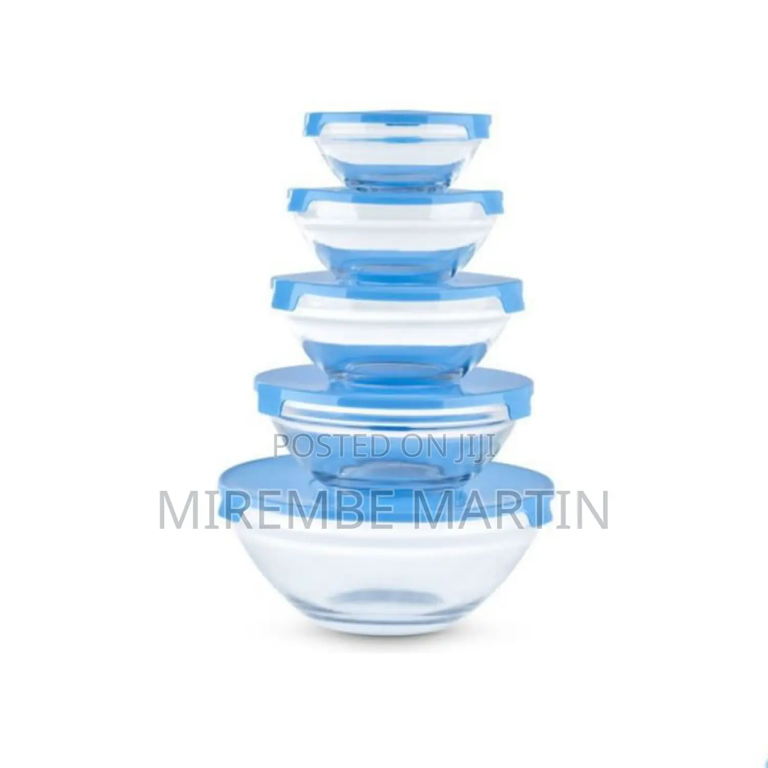 5pcs Glass Food Storage Containers.