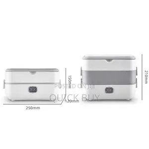 Electric Lunch Box 2 Layers 4 Stainless Steel Inner Liner