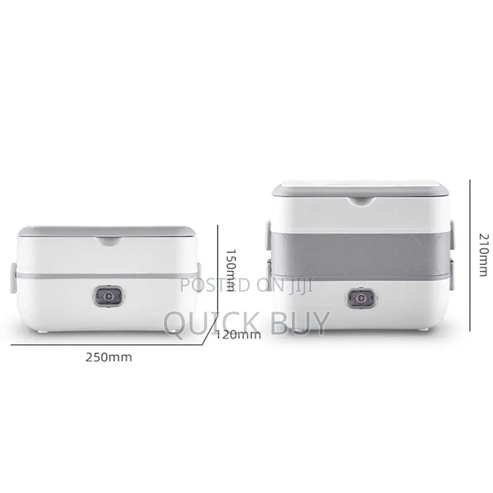 Electric Lunch Box 2 Layers 4 Stainless Steel Inner Liner