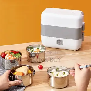 Electric Lunch Box 2 Layers 4 Stainless Steel Inner Liner