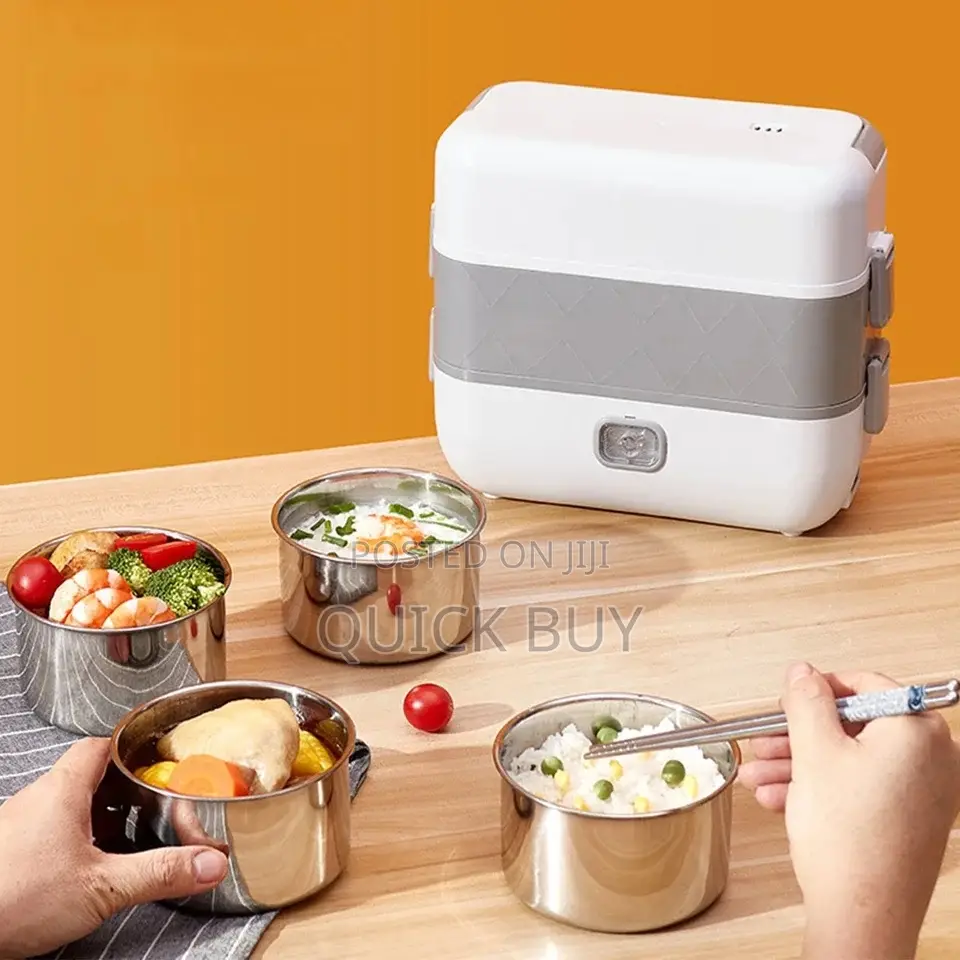 Electric Lunch Box 2 Layers 4 Stainless Steel Inner Liner