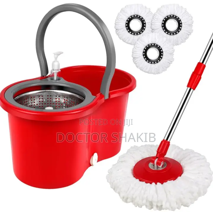 Commercial 3600 Head Spin Dry Floor Mop Bucket