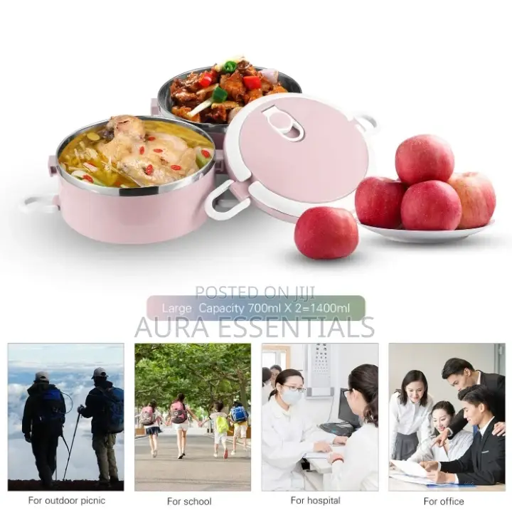 Double Layer Stainless Steel Insulated Lunch Box