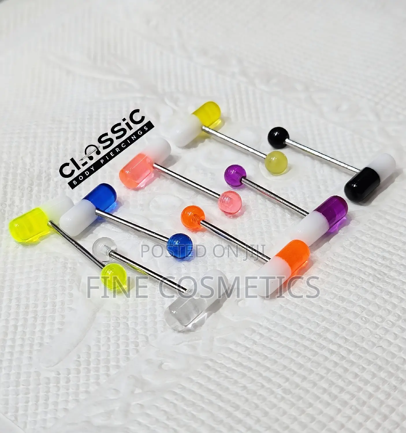 Glow in the Dark | Acrylic PILL  Style Tongue Ring Barbell