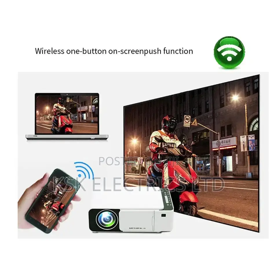 Borrego T5 HD LED Smart Projector Multimedia Home Theater -