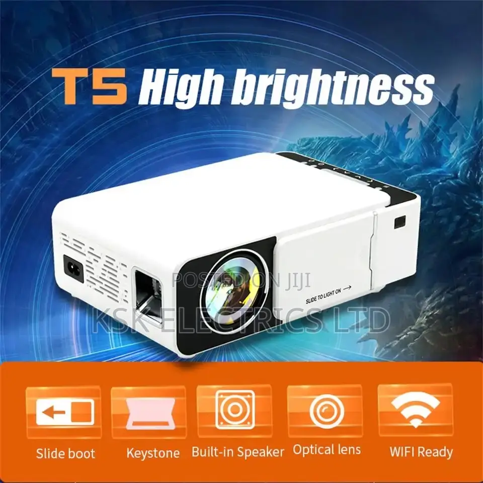 Borrego T5 HD LED Smart Projector Multimedia Home Theater -
