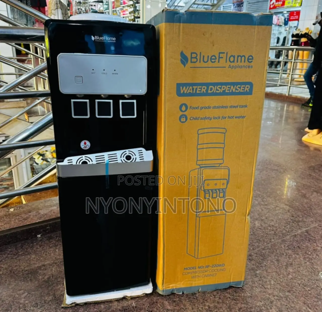 Blue Frame Very High Quality and Executive 3 Tap Dispenser.