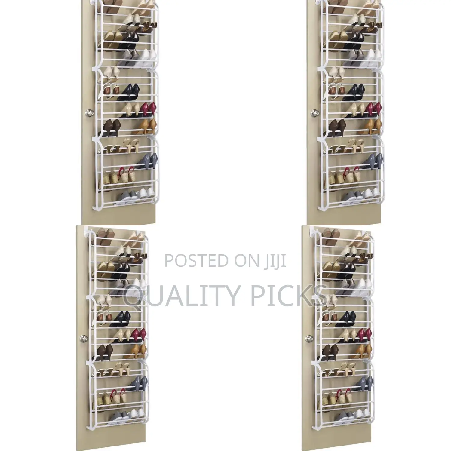 Metallic Door Shoe Rack