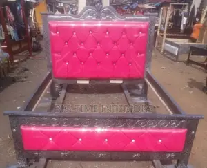5*6 Pink Leather Bed- 2