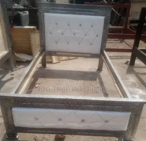 4by6 White Leather Bed- 3