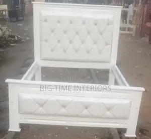 4*6 White Leather Bed- 7