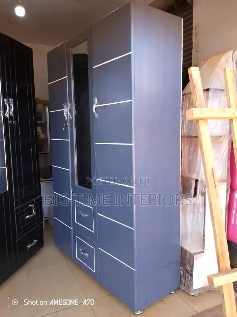 Triple Door Gray Wardrobe 4by6ft