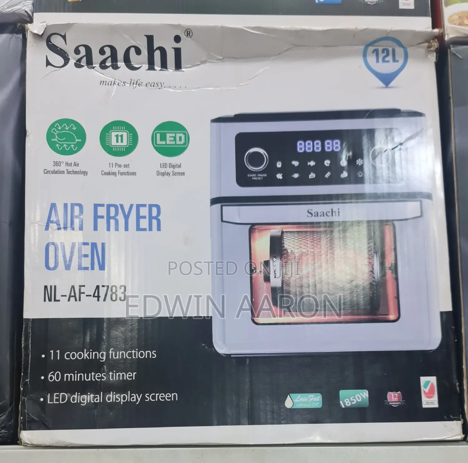 Saachi Air Fryer Oven 12L