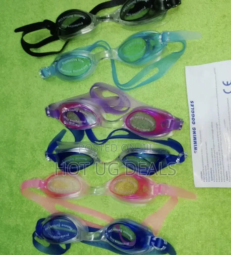 Waterproof And Anti-fog Swimming Goggles- Multicolor