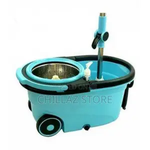 360 Detachable Mop Bucket Set With Wheels Spin Head