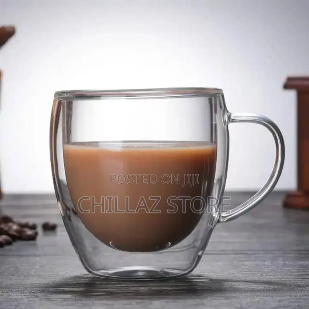 Double Wall Glass Cup Bland New