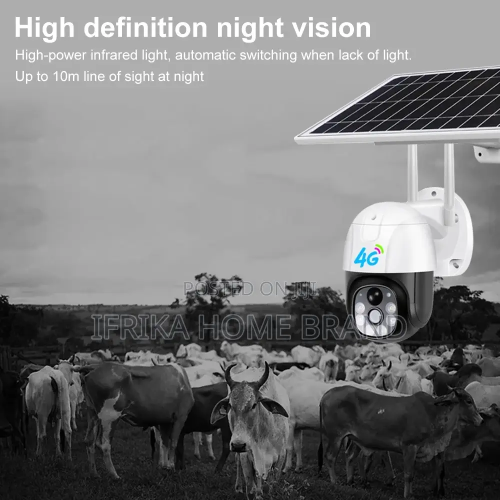 CCTV Solar 4G Camera With Sim Card Outdoor Night Vision