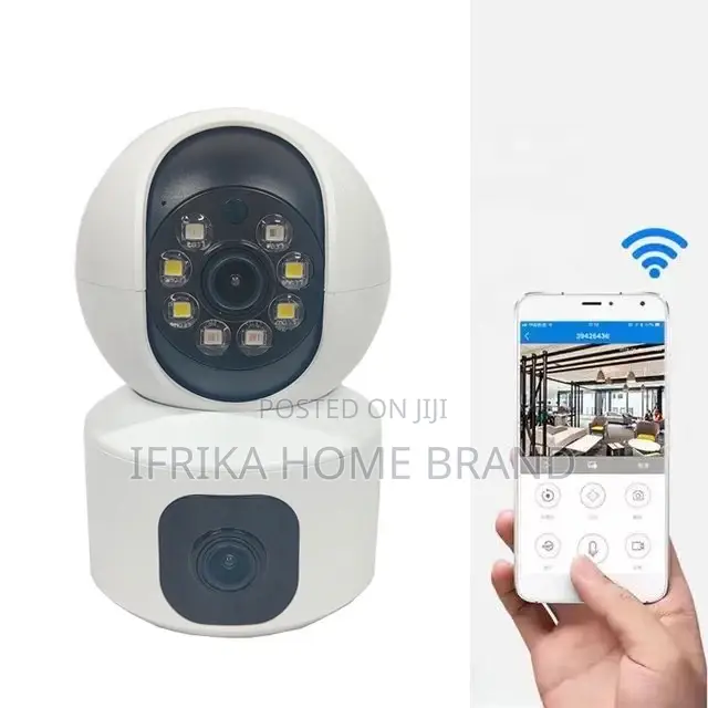 Dual Lens Wifi CCTV IP Camera Zoom Wireless Outdoor