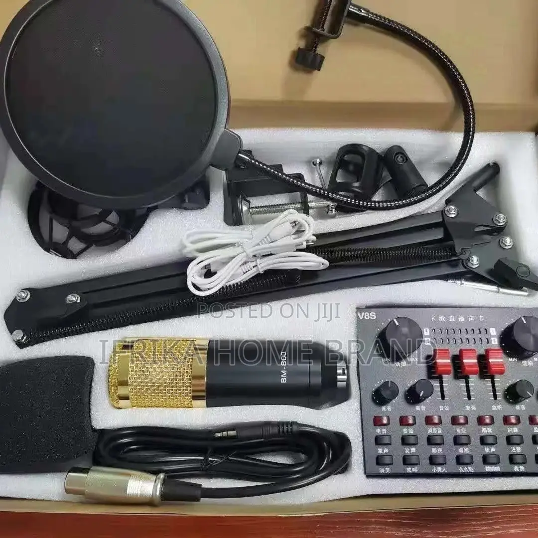 V8S V8 USB Card Headset Condenser Microphone Amplifier