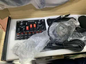 V8S V8 USB Card Headset Condenser Microphone Amplifier