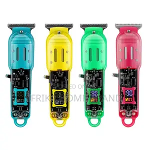 Transparent Professional LCD Display Electric Hair Clipper