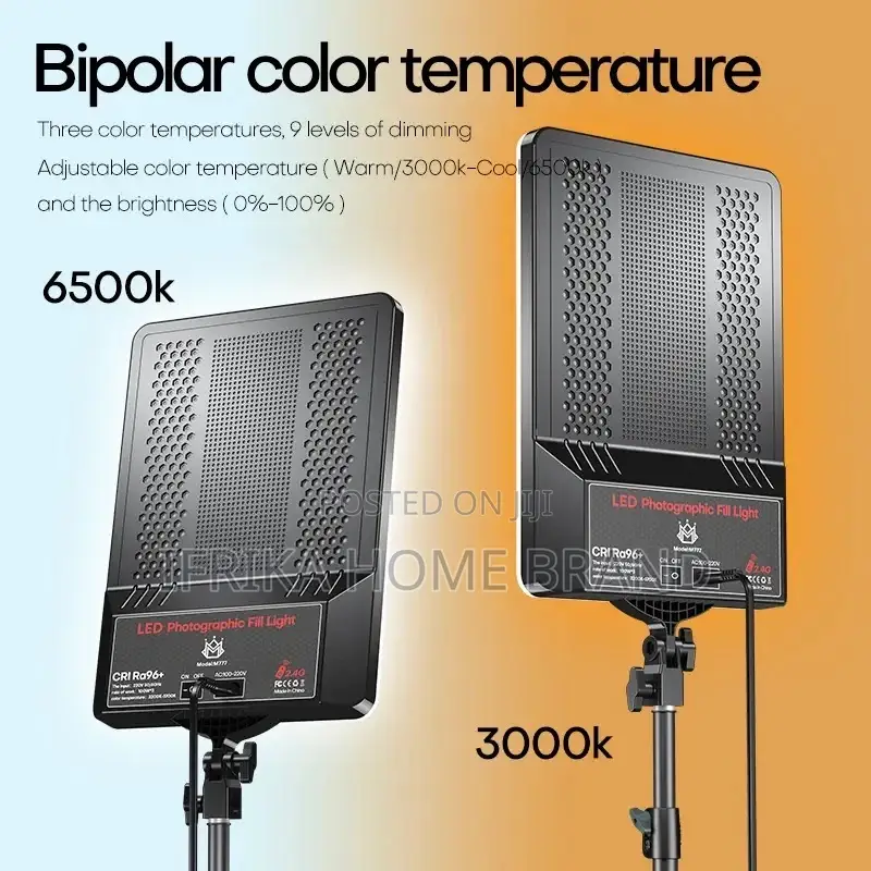 85W Dimmable Photography LED Video Light Flatpanel Fill Lamp