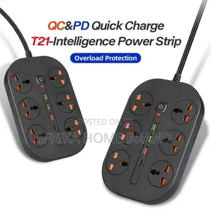 3000W Universal Power Strip Socket Extension Cable USB