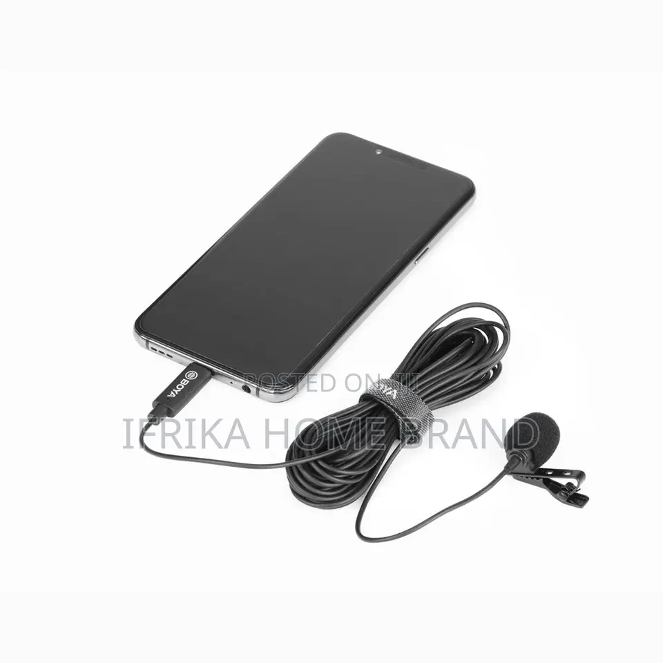 BOYA Phone Digital Lavalier Microphone for iPad Pro Mac PC