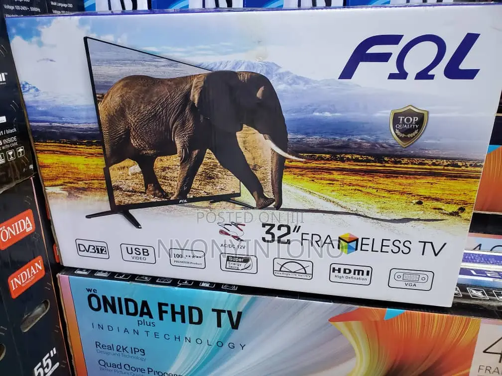 FOL 32"Digital Frameless Tv With Free to Air.