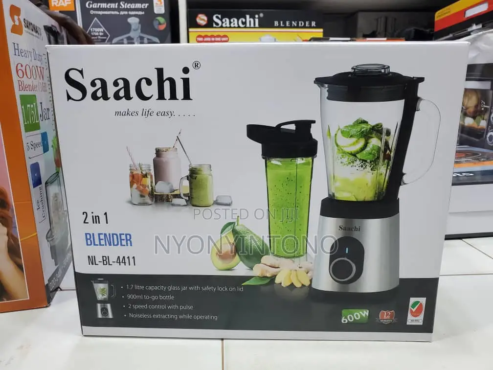 Saachi 2 in 1 Heavy Duty Glass Juice Blender.