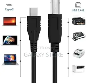 USB-C Type-c To USB Type B 2.0 Printer Scanner Cable
