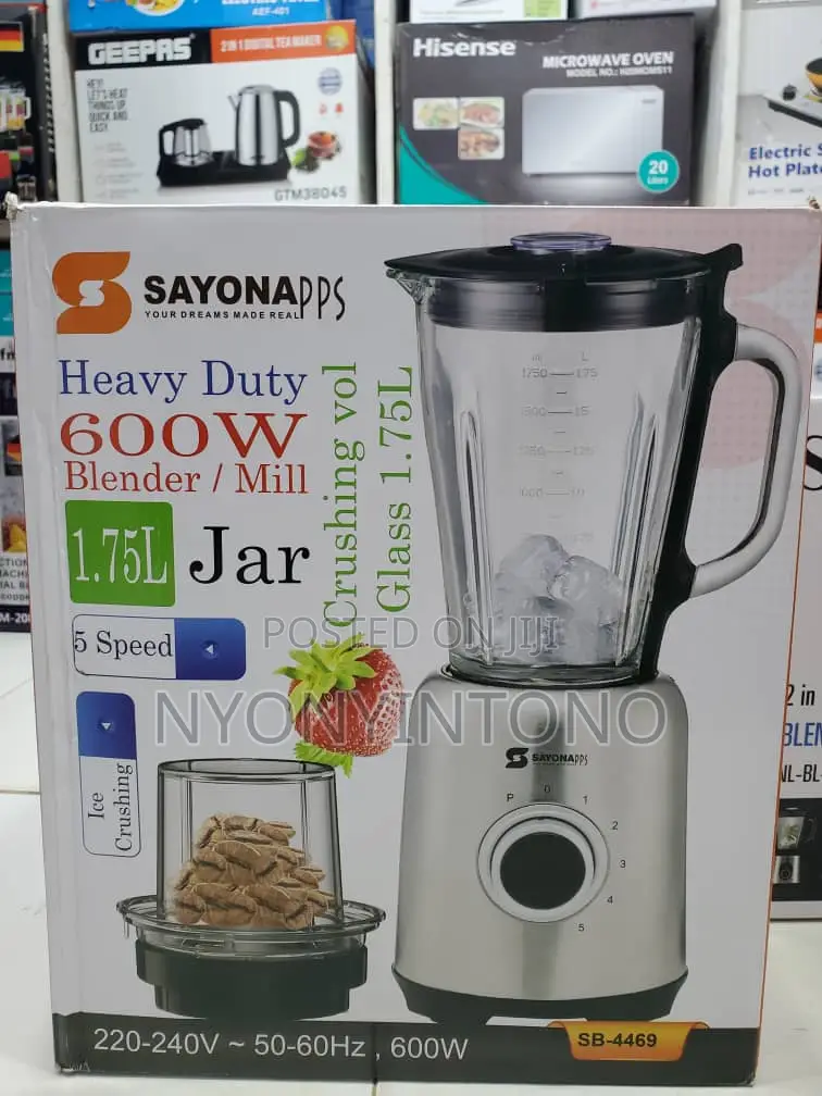 Sayona Very High Quality Heavy Duty Blender With Glass Jug.