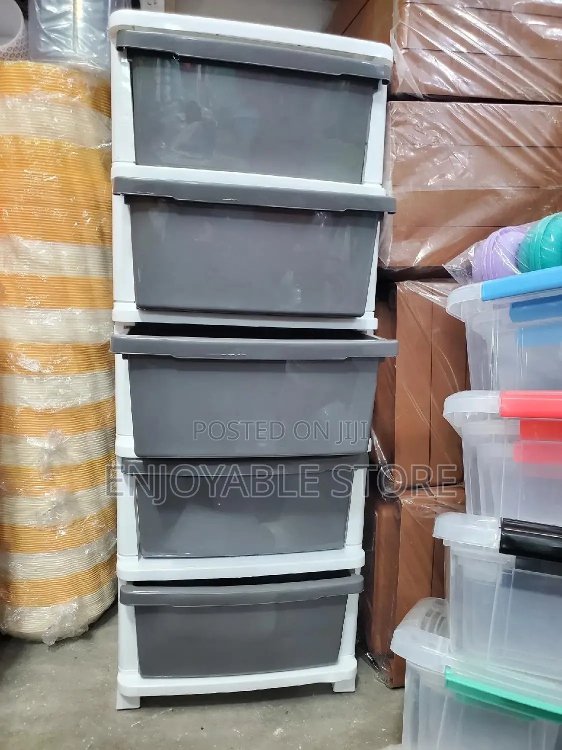 Plastic Storage Cabinet Trolley